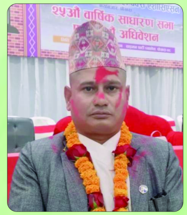 अध्यक्ष - विष्णु प्रसाद अधिकारी